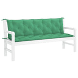 Vidaxl Garden Bench Kissen 180x (50+50) x7 cm Oxford Stoff grün