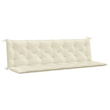 Vidaxl jardin banc coussin 200x (50 + 50) x7 cm oxford tissu crèmewit