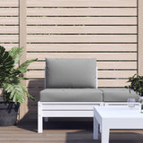 VidaXL coussins de palette 2 pcs tissu gris