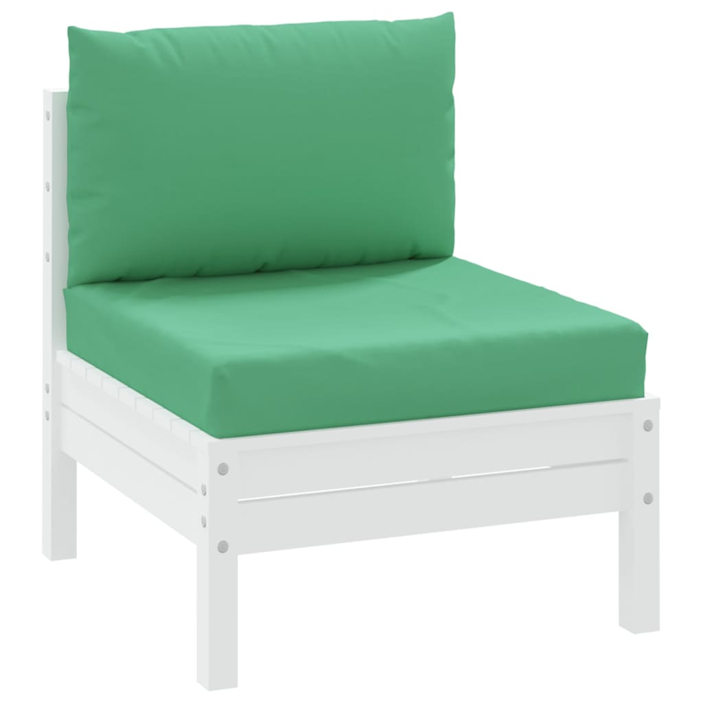 Coussins de palette vidaxl 2 st tissu vert