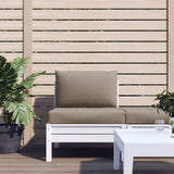 Vidaxl Pallet Cushions 2 St Oxford tissu taupe