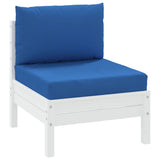 Coussins de palette vidaxl 2 st oxford tissu bleu