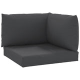 Coussins de palette vidaxl 3 tissu st oxford noir