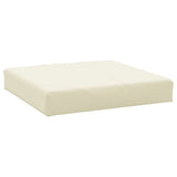 Coussin de palette Vidaxl 60x60x6 cm Crème de tissu oxford -colore