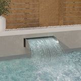 Vidaxl Waterfall 60x34x14 cm en acier inoxydable 304