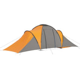 Vidaxl Tent 6 Person Gris et Orange