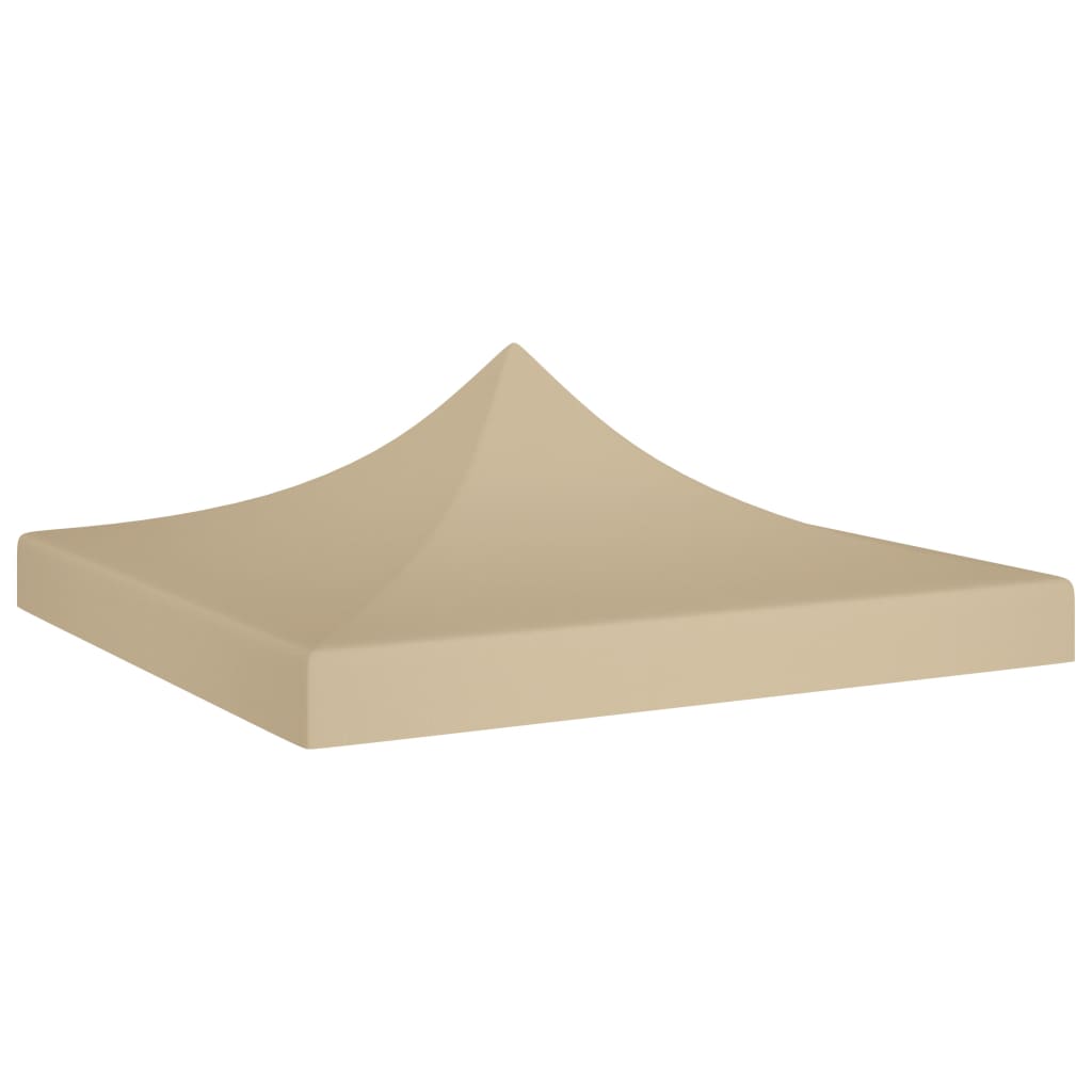 Tetto della tenda da festa Vidaxl 270 g m² 3x3 m beige