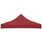 Vidaxl Party Tent Roof 270 g m² 3x3 m Bordeaux rouge