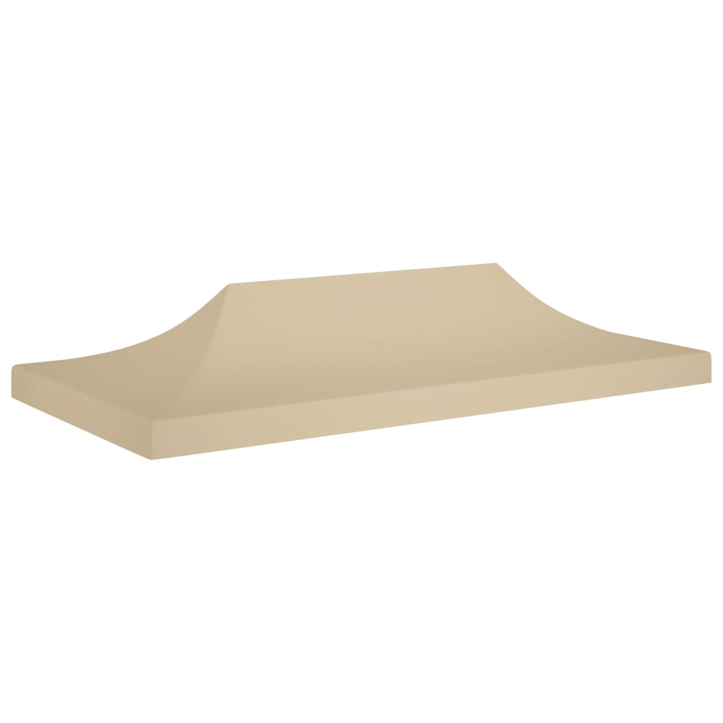 Tetto della tenda da festa Vidaxl 270 g m² 6x3 m beige