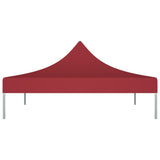 Vidaxl Party Tent Roof 270 g m² 2x2 m Bordeaux Red