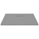 Bac de douche vidaxl 80x80 cm smc gris