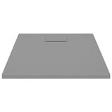 Vidaxl Doccia vassoio 90x70 cm SMC grigio