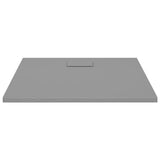 Bac de douche Vidaxl 90x80 cm SMC Gray