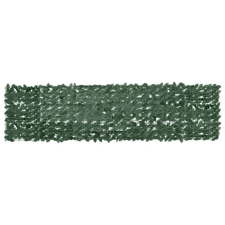 Écran de balcon Vidaxl avec feuilles vert foncé 300x75 cm