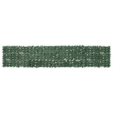 Écran de balcon Vidaxl avec feuilles vert foncé 400x75 cm