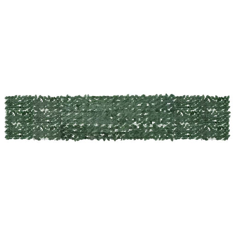 Écran de balcon Vidaxl avec feuilles vert foncé 400x75 cm