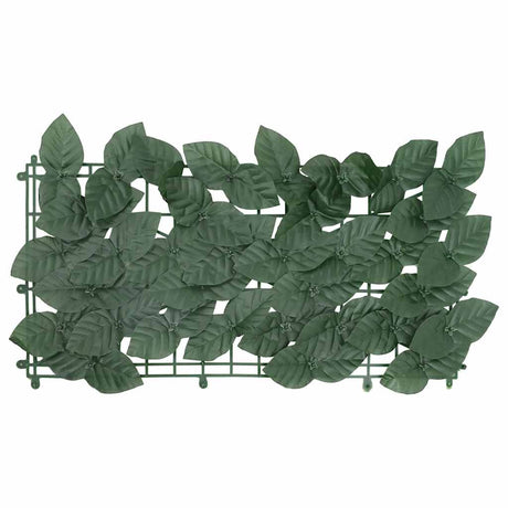 Écran de balcon Vidaxl avec feuilles vert foncé 600x75 cm