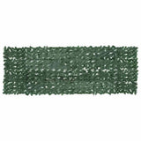 Écran de balcon Vidaxl avec feuilles vert foncé 300x100 cm