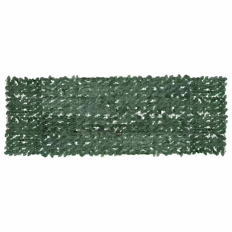 Écran de balcon Vidaxl avec feuilles vert foncé 300x100 cm