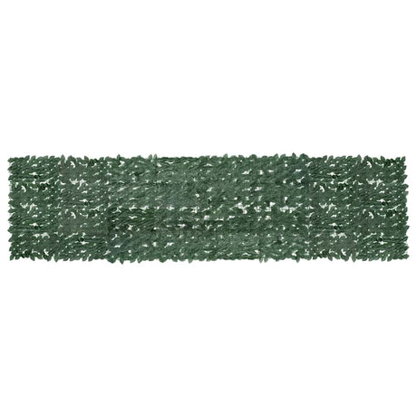 Écran de balcon Vidaxl avec feuilles vert foncé 400x100 cm