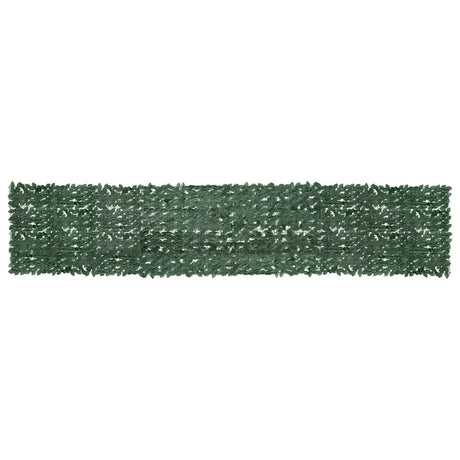 Écran de balcon Vidaxl avec feuilles vert foncé 500x100 cm