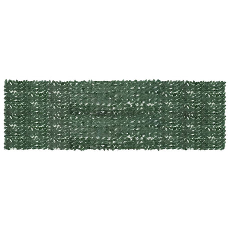Paravent de balcon Vidaxxl avec feuilles vert foncé 500x150 cm
