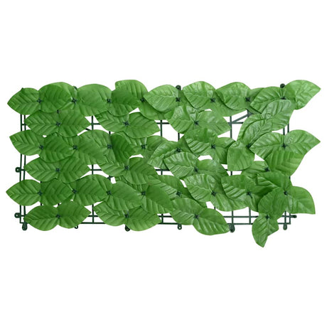 Écran de balcon Vidaxl avec feuilles vertes 300x75 cm