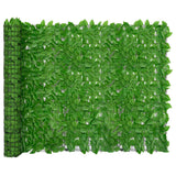 Vidaxl Balcony screen with green leaves 600x150 cm