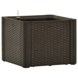 Vidaxl Planter High avec Système auto-employé 43x43x33 cm mokka