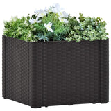 VIDAXL Planter høyt med selvtegnede system 43x43x33cm Anthracite