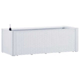 Vidaxl planteur haut avec système auto-employé 100x43x33 cm blanc