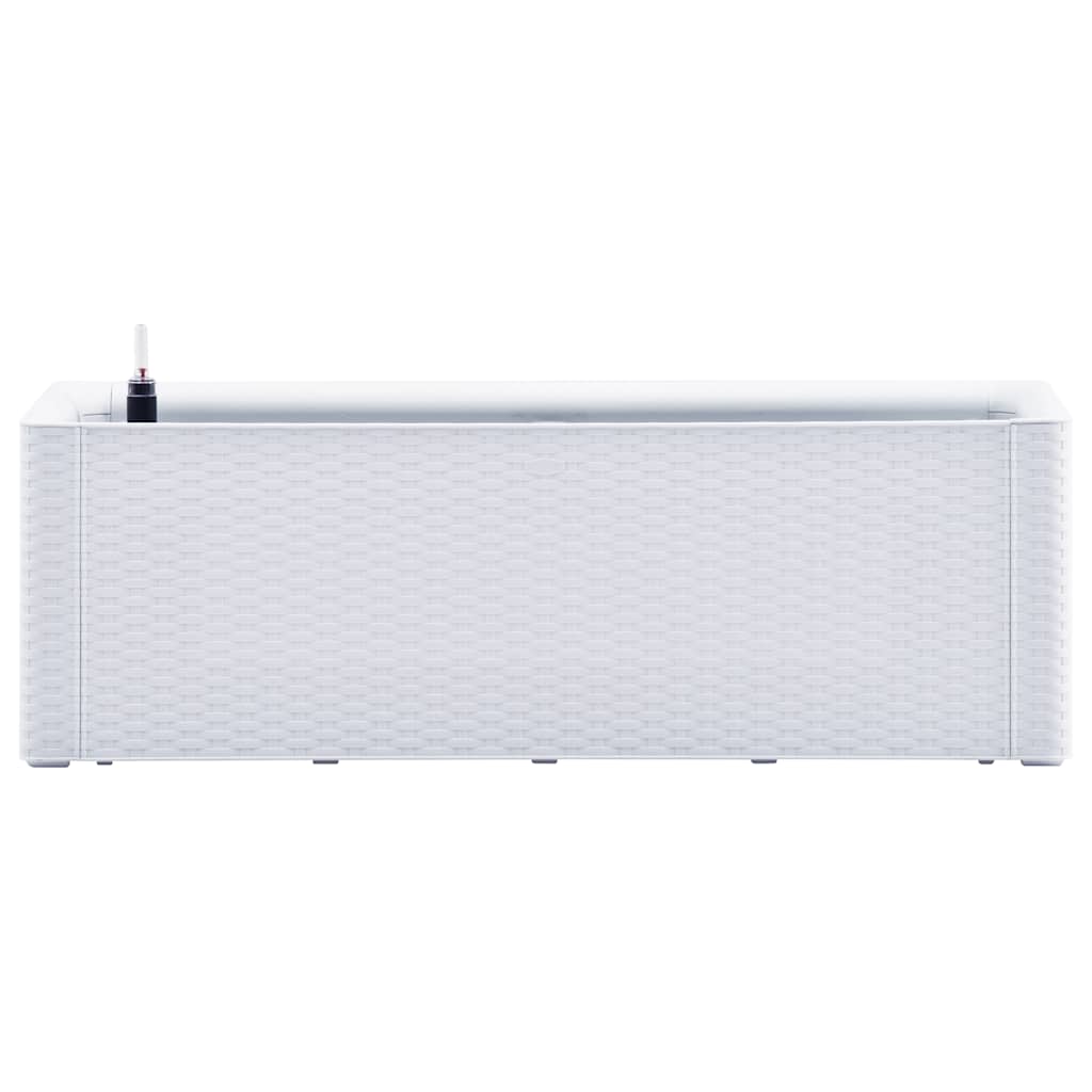 Vidaxl planteur haut avec système auto-employé 100x43x33 cm blanc