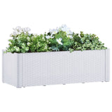 Vidaxl Planter vysoký se samostatně výdělečněkem 100x43x33 cm bílý