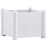 Vidaxl Planter surélevé 43x43x35 cm pp blanc