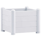 Vidaxl Planter zvedl 43x43x35 cm pp bílý