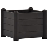 Vidaxl Planter surélevé 43x43x35 cm PP anthracite