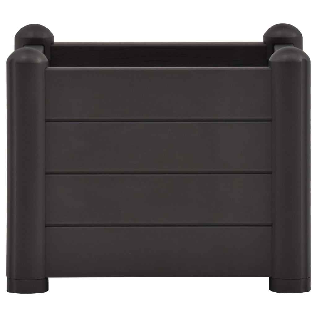Vidaxl Planter surélevé 43x43x35 cm PP anthracite