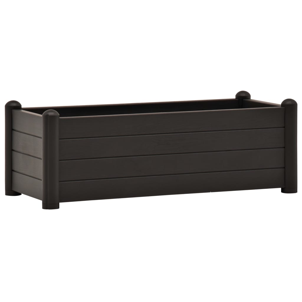 VidaXL Planter raised 100x43x35 cm pp anthracite