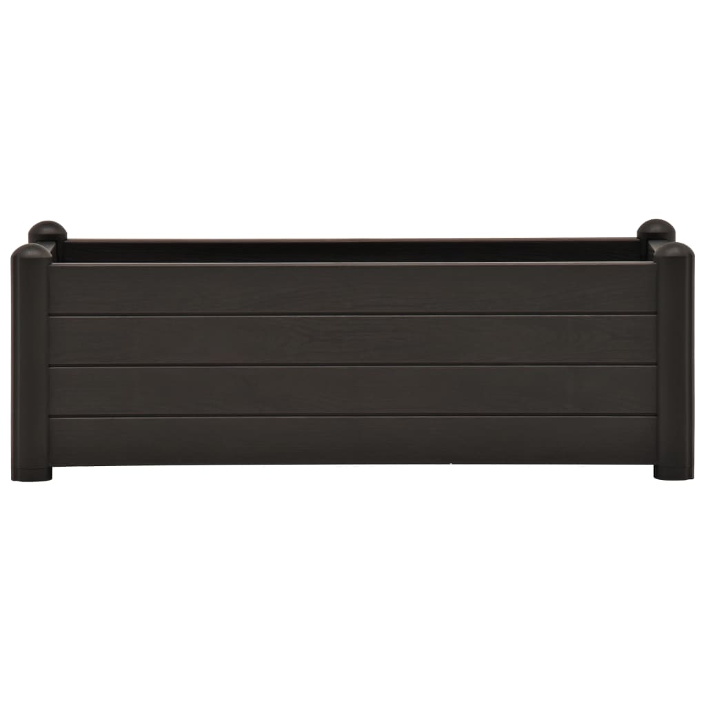 VidaXL Planter raised 100x43x35 cm pp anthracite