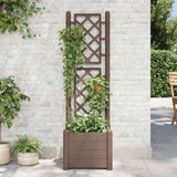 Vidaxl Plannet avec Latwerk 43x43x142 cm pp mokka