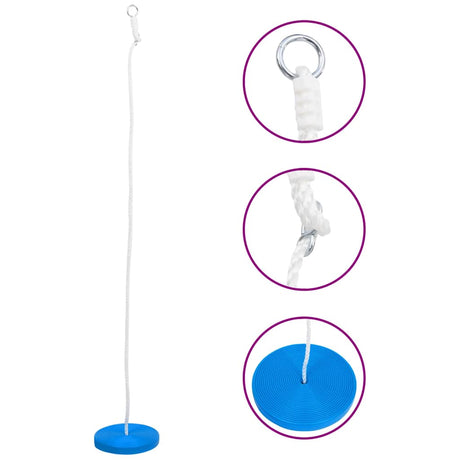 Vidaxl Dish Swing 200 cm bleu