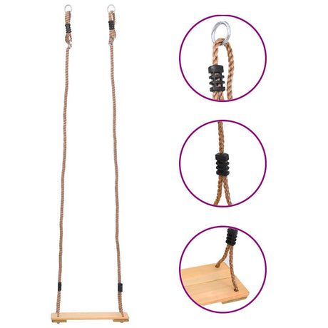 Vidaxl Plank Swing 200 cm Pine solide
