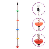 Corde d'escalade vidaxl avec des disques 200 cm