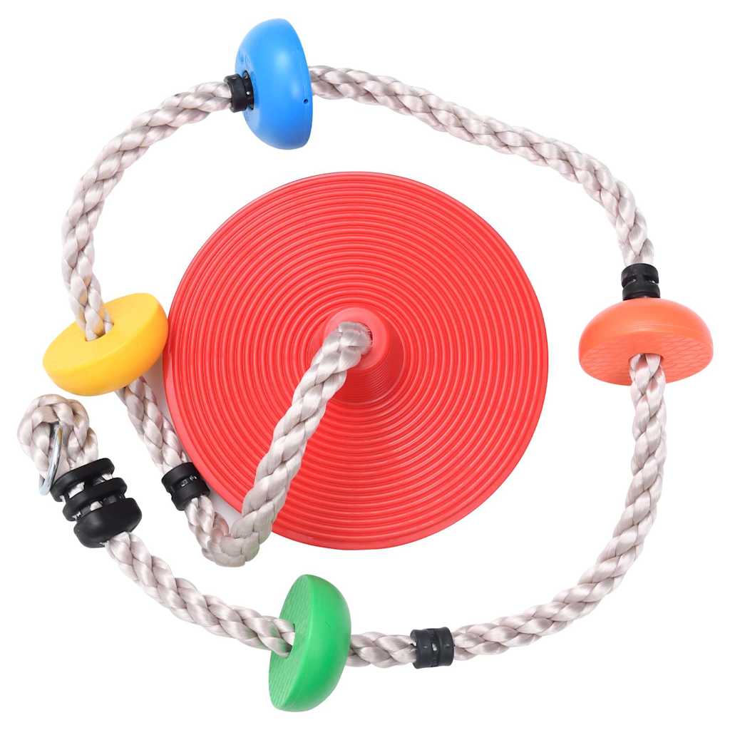 Vidaxl Rocking Climb Rope med plateauer og disk 200 cm