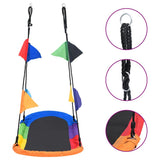 Vidaxl Nest Swing avec drapeaux 165x70 cm