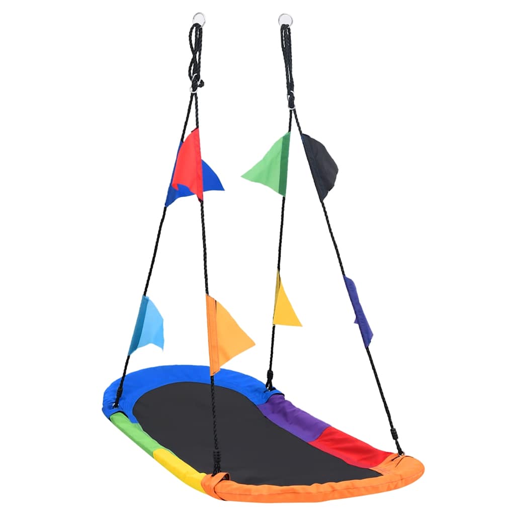 Vidaxl Nest Swing avec drapeaux 165x70 cm
