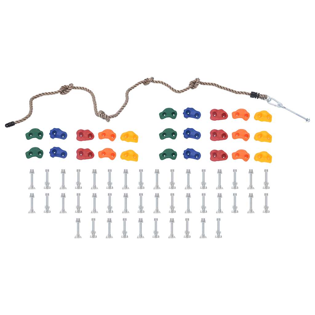 Vidaxl escalade des pierres 25 m avec corde multi-colorants