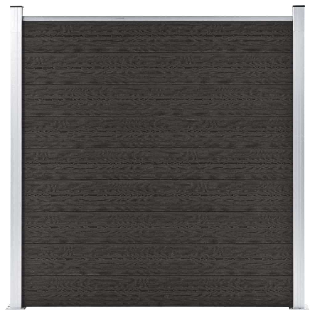 Vidaxl Fence Panel 180x186 CM HKC Black