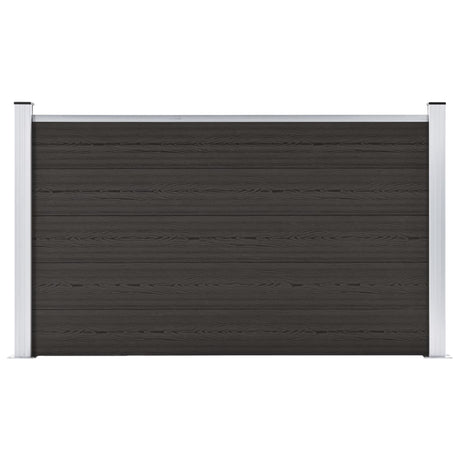 Panneau de clôture Vidaxl 180x105 cm HKC noir