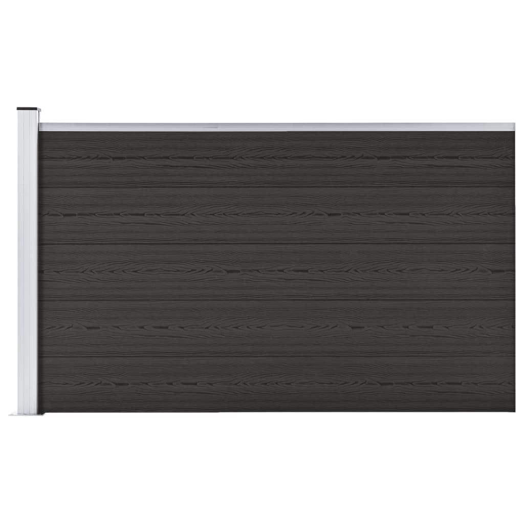 Vidaxl Fence Panel 175x105 CM HKC Black